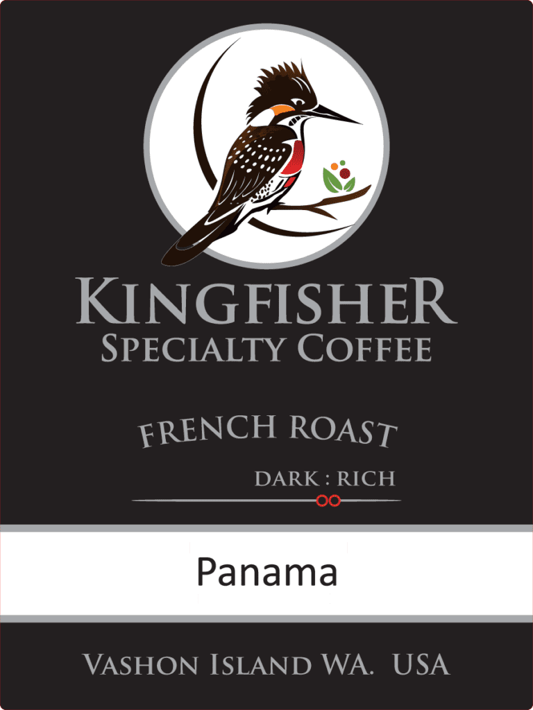 Panama French Roast Dark Rich Kingfisher Coffee