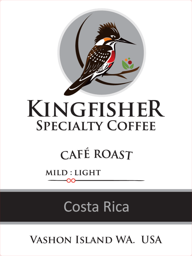 A label for costa rica coffee.